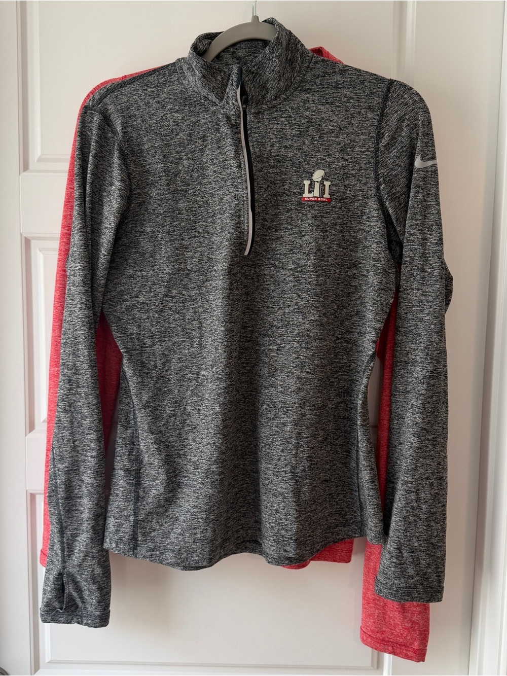 2 Nike Women's Super Bowl LI Quarter-Zip Pullovers